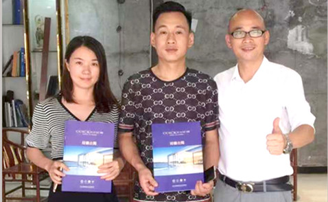 恭喜广东廖总成功加盟科哲门窗